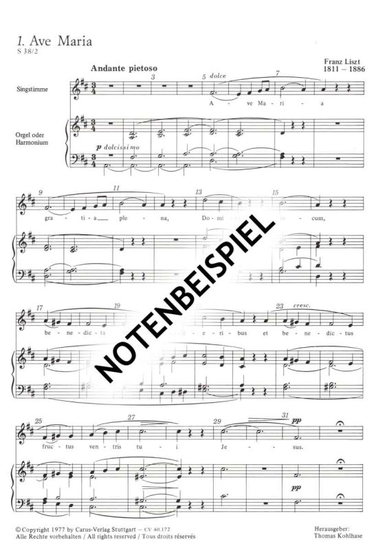Ave Maria Franz Liszt